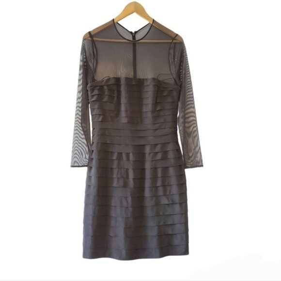 Ralph Lauren Mesh Mini Black Dress Size 10. - Picture 5 of 15
